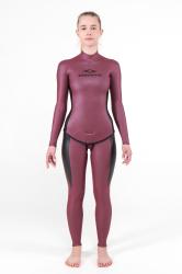 Гидрокостюм Фридайвинг Triple женский 1,5мм голый/ультраспан маджента